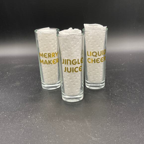 Sparkle & SHINE Holiday Cheer Shot Glasses Set of Three - Picture 2 of 3